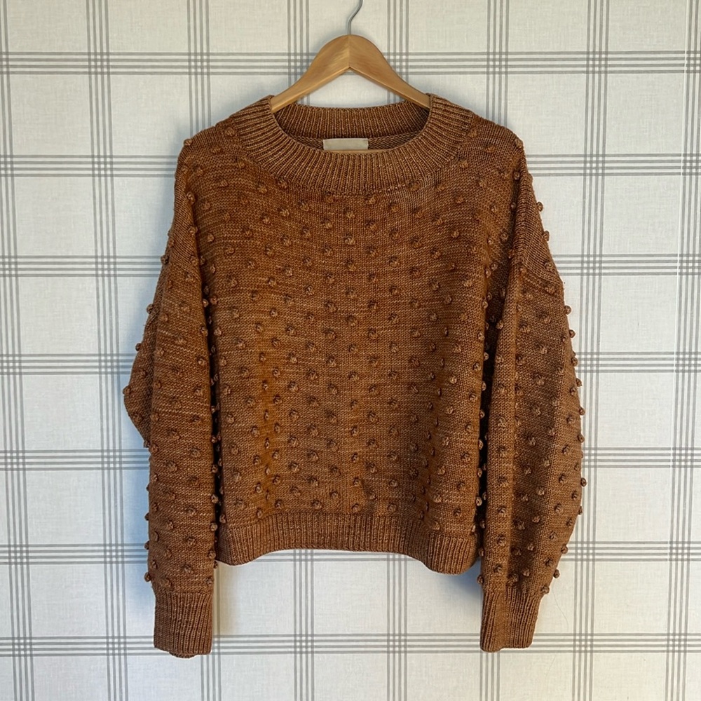 Misha & Puff Rose Gold Popcorn Sweater - Merino Wool
